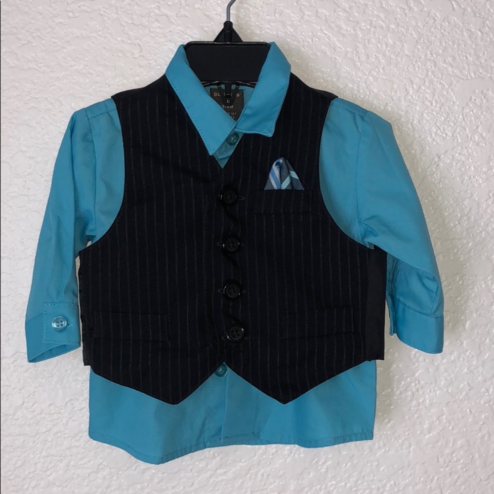 💙Dress shirt and vest